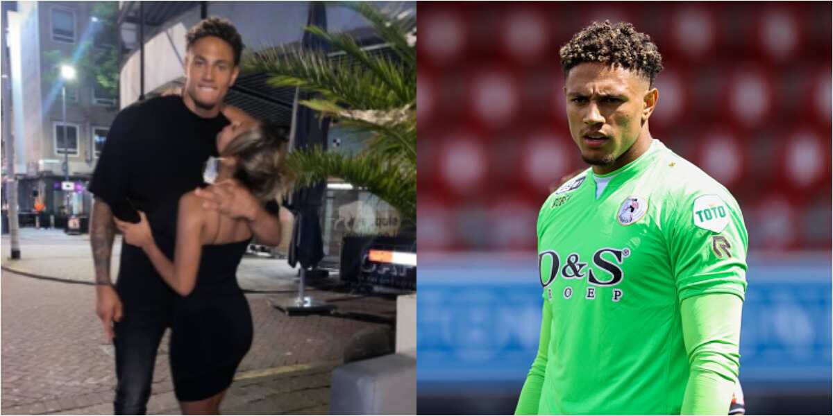 Super Eagles star showsoff beautiful girlfriend shortly after Nigeria beat Liberia