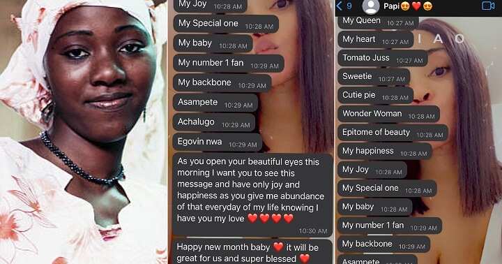 Lady leaks messages from her man