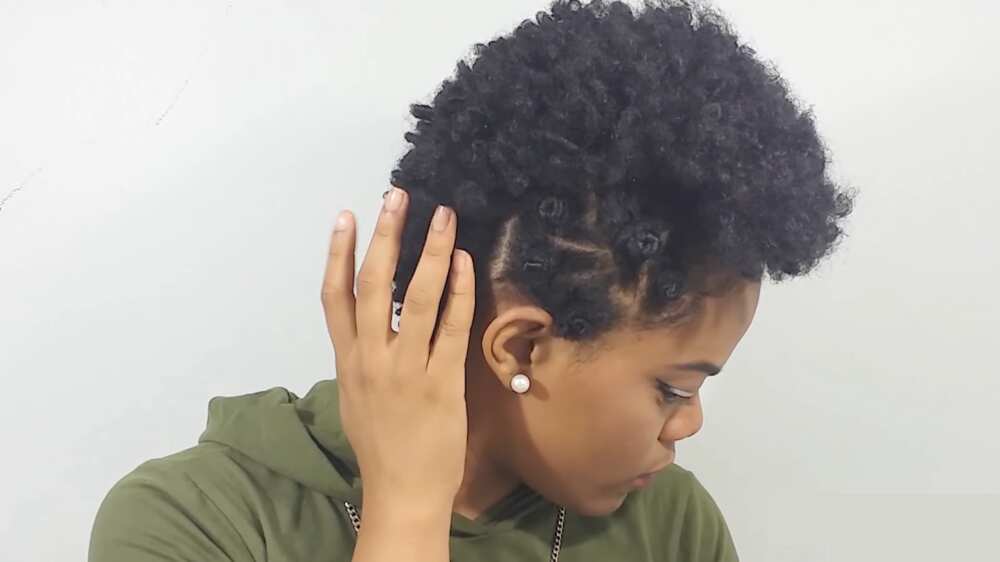 How to style short natural hair after washing