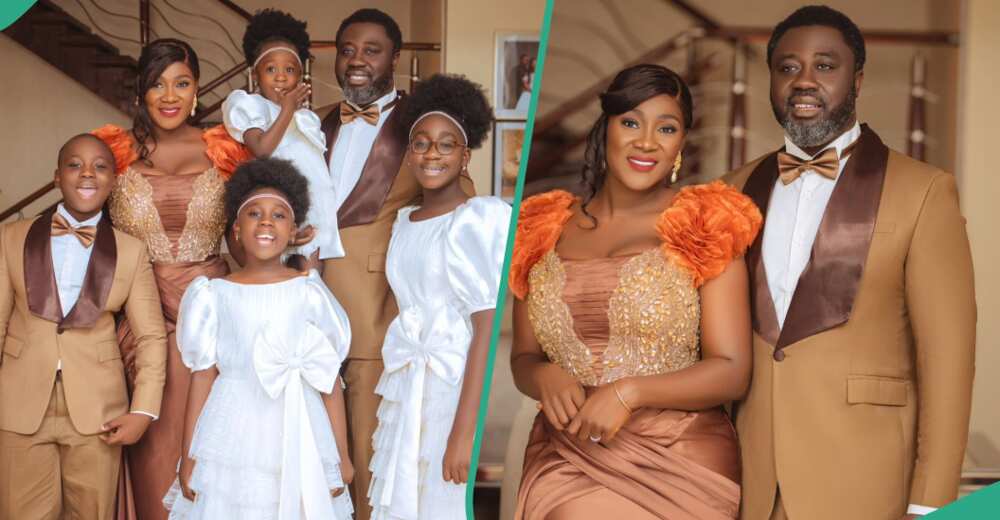 Mercy Johnson and family slay in lovely outfits