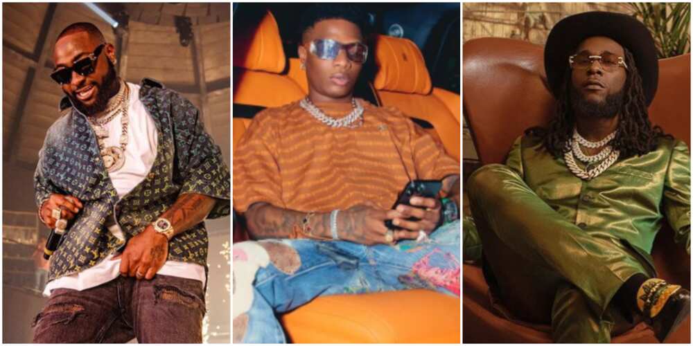 Davido, Wizkid, Burna Boy