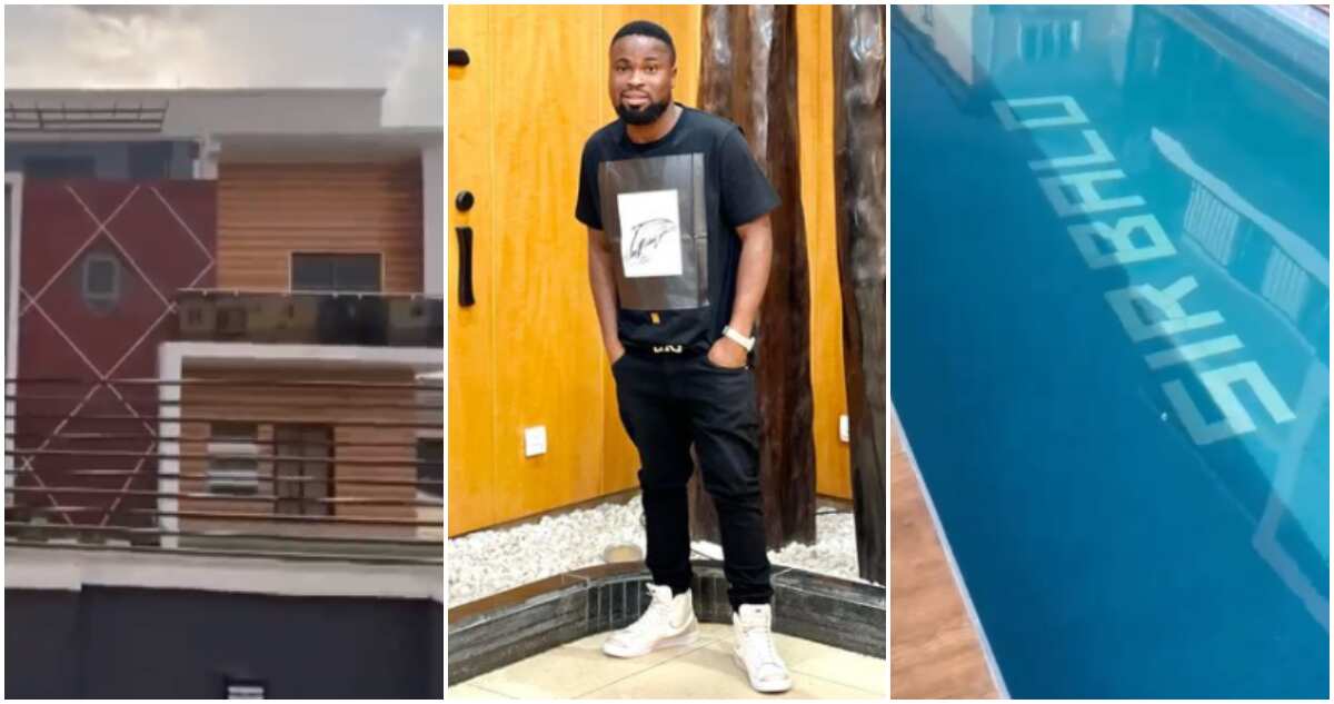 I will buy camera and start shooting skits too: Cute Abiola excited as colleague Sir Balo acquires new mansion