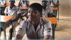 2023 BECE: Mother of 5 children writes exams, wears uniform and sits in class