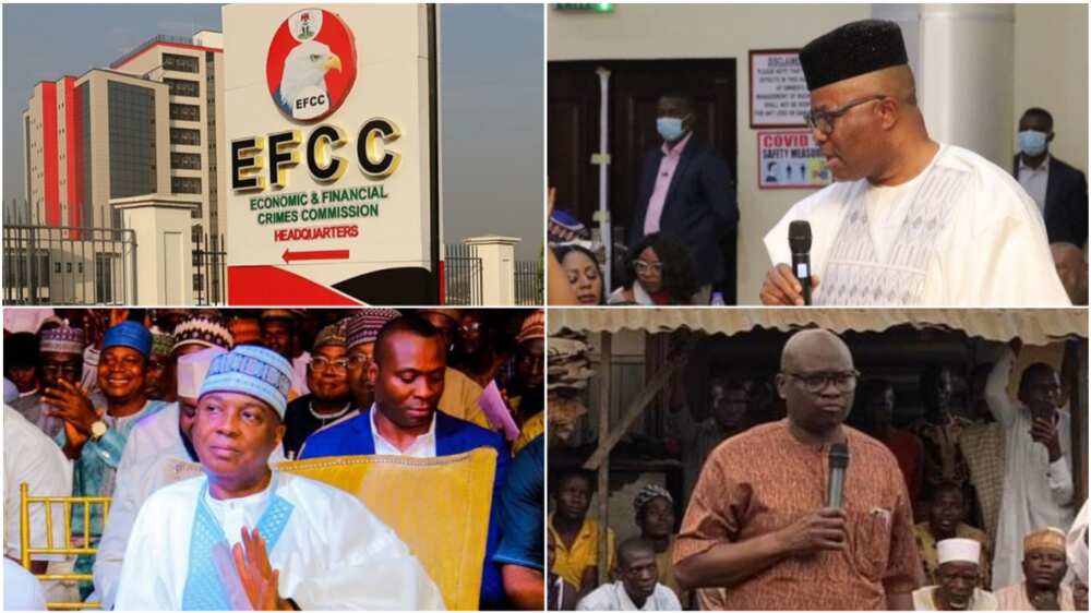 EFCC/Peter Fayose/Bukola Saraki/Godswill Akpabio