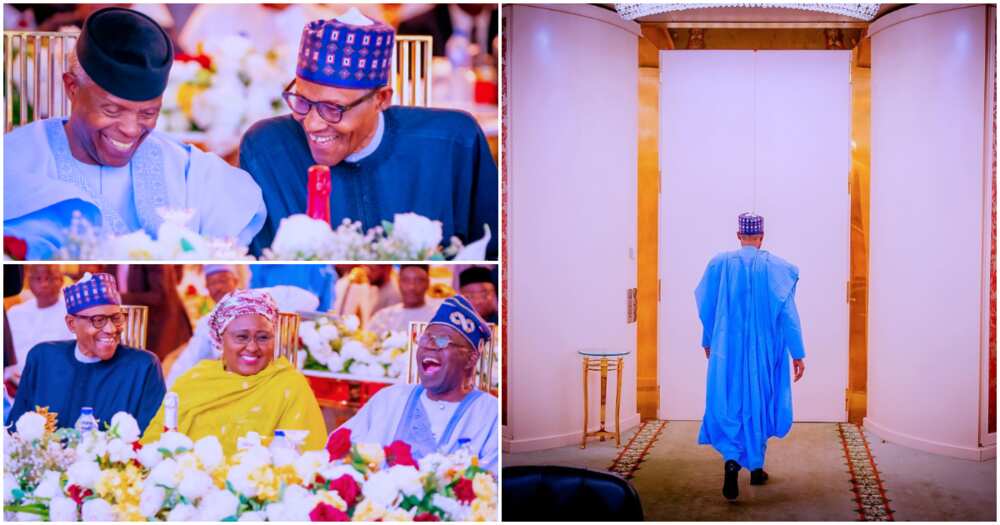 Tsohon shugaban kasa Buhari, Yemi Osinbajo, Aisha Buhari da Bola Tinubu