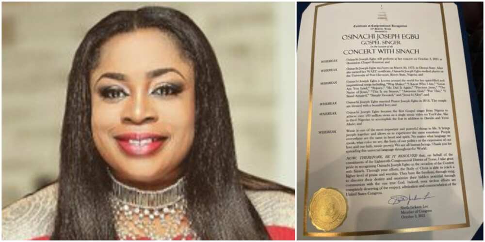 Gospel singer Sinach.