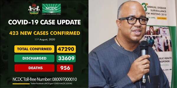 Coronavirus: 423 new cases of Covid-19 confirmed by NCDC