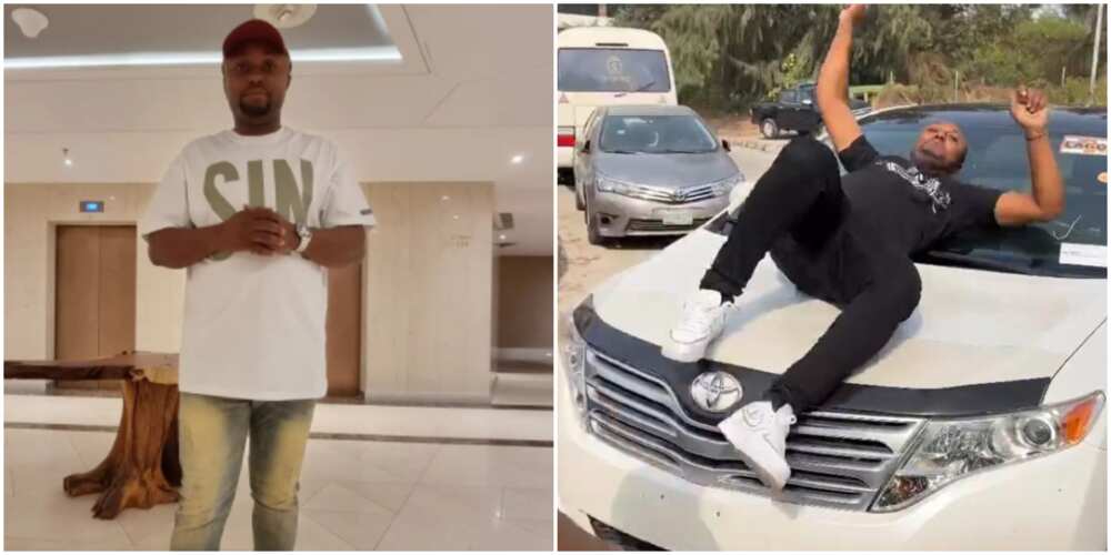 Davido's aide storms UNIBEN with new car singer gifted him