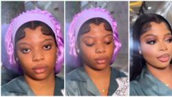 Video of lady's interesting lace frontal wig goes viral online: "The baby hair is distracting"