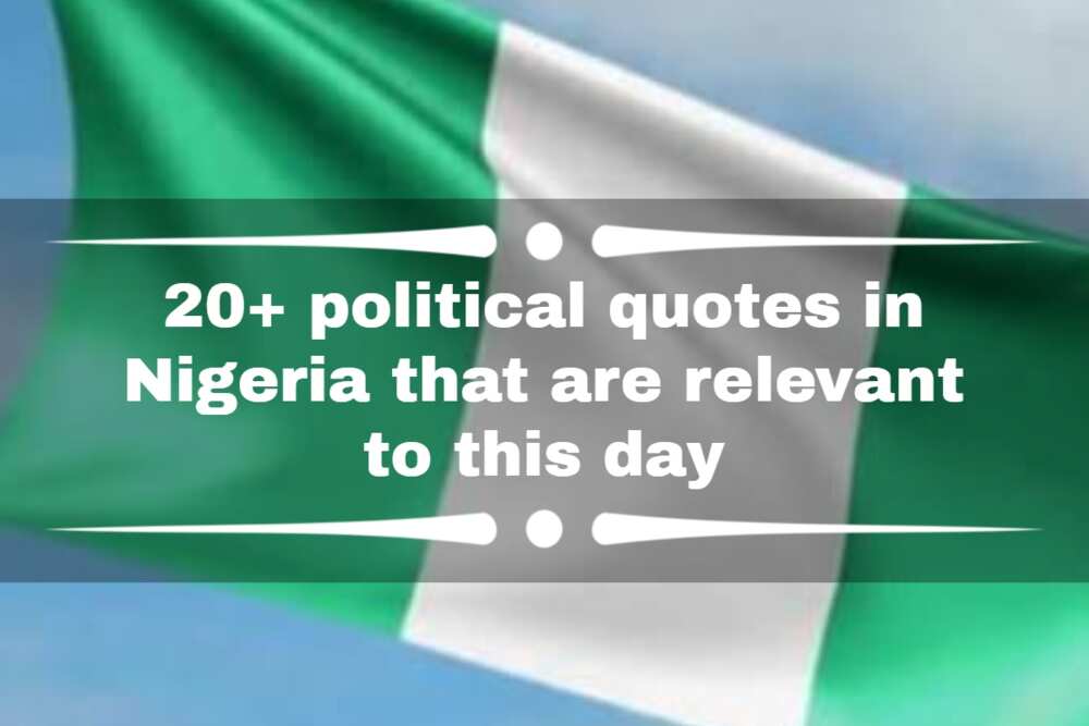 political quotes in nigeria