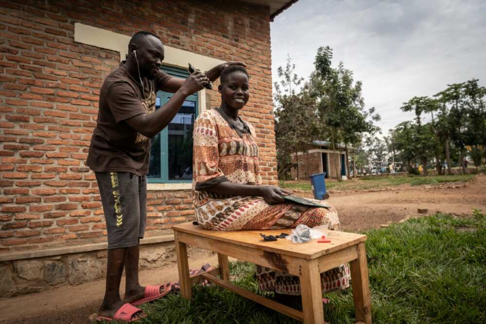 The Gashora camp has a centre where residents can learn skills such as hairdressing The Gashora camp has a centre where residents can learn skills such as hairdressing