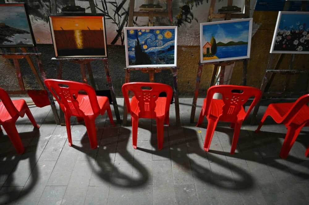 For years Dafen painters sold their copies to buyers across Europe, the Middle East and the United States For years Dafen painters sold their copies to buyers across Europe, the Middle East and the United States