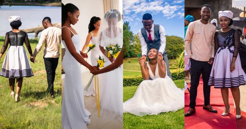 Mzansi bride recently shared pics of her wedding