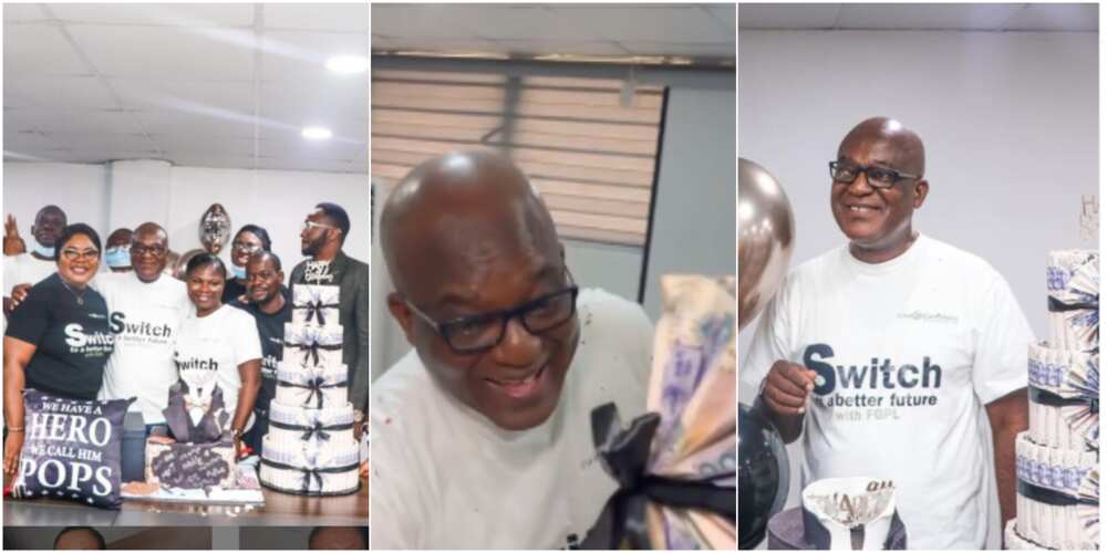 The Nigerian dad was happy to be surprised by his kids The Nigerian dad was happy to be surprised by his kids