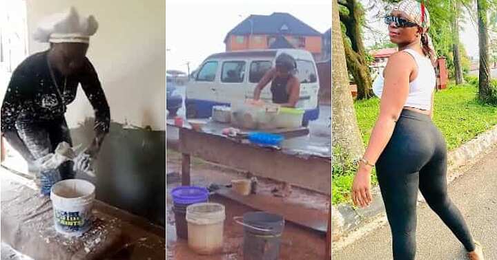 Hardworking Nigerian ladies, akara seller