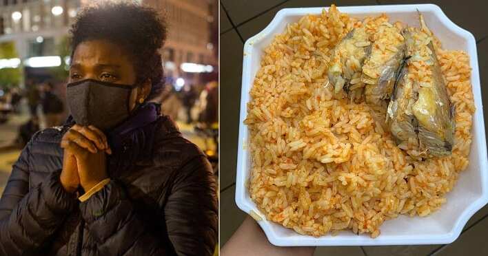 Lady shares photo of food she cooked for new boyfriend