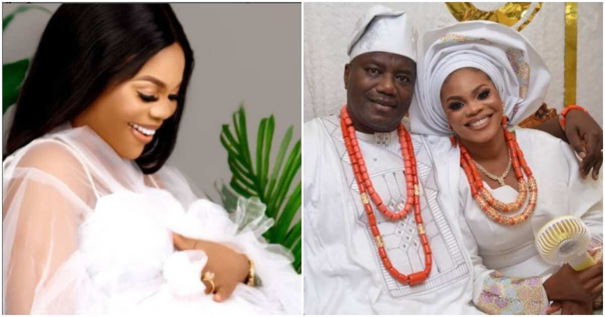 Mercy Aigbe's ex-hubby Lanre Gentry welcomes baby girl with new wife, thanks God for gift of his new marriage