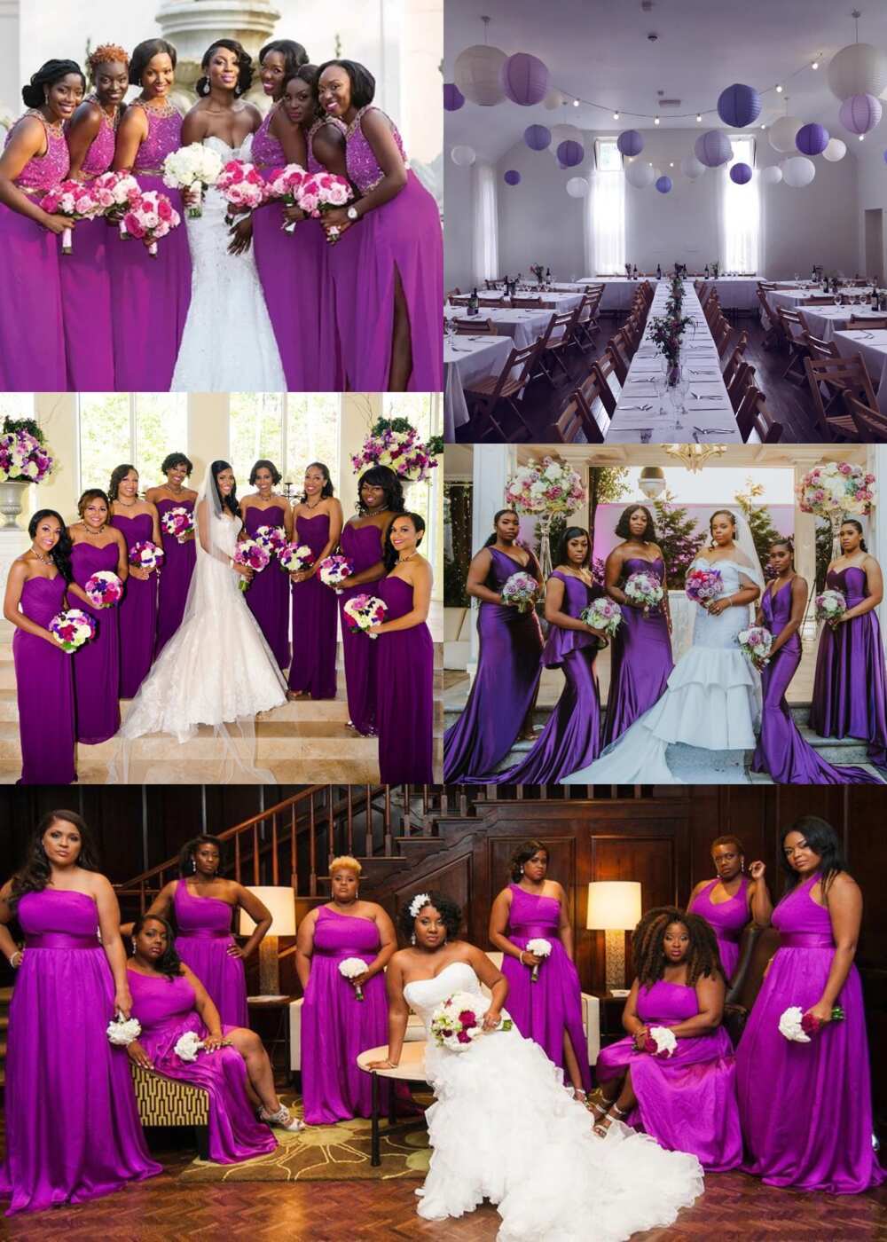 Colours that go with purple for a wedding