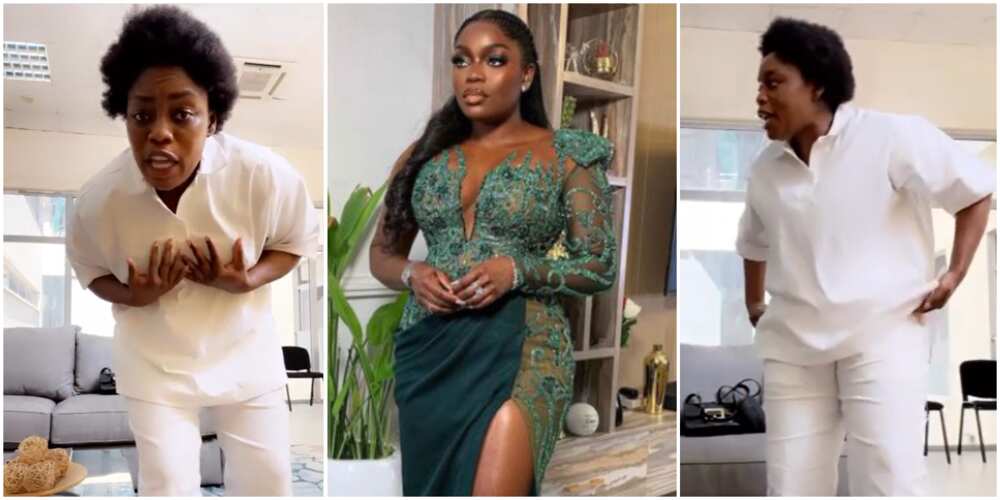 Bisola dances to Tiwa Savage's song Stamina, Bisiola, Bisiola dances to Tiwa Savage's song Stamina