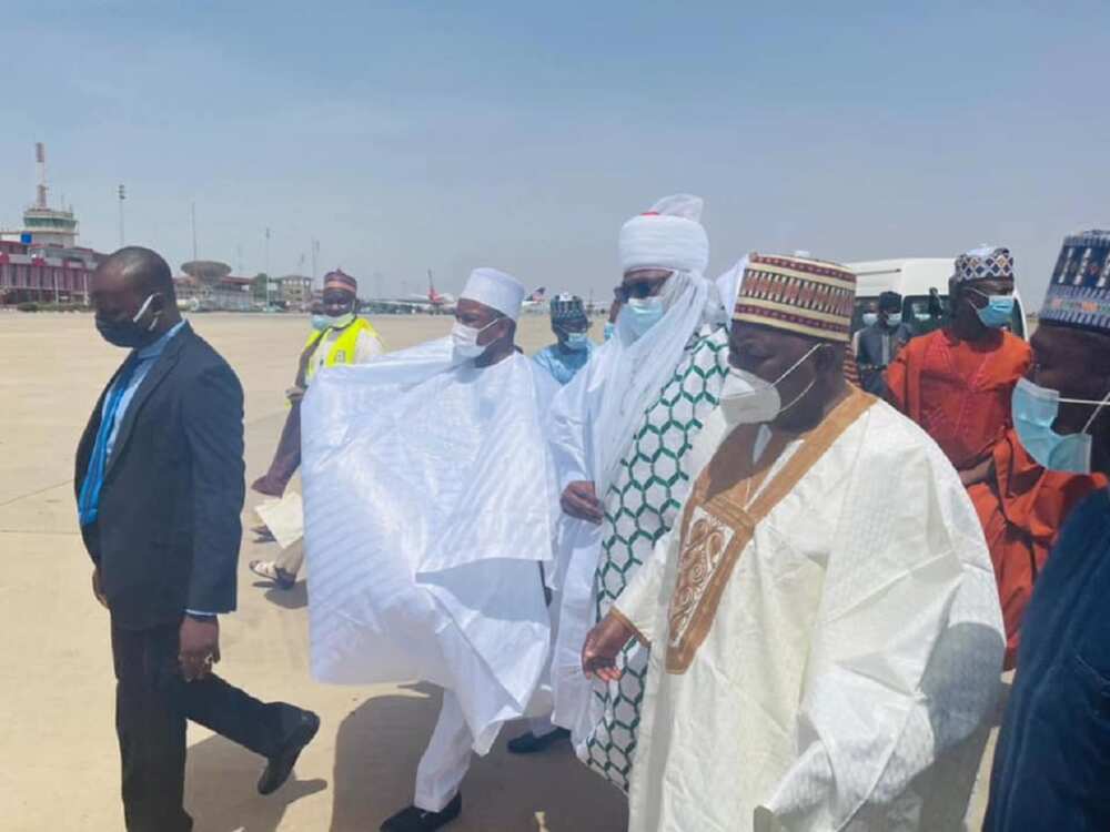 Hotunan gwamnoni, ministoci da jiga-jigan da suka je fadar Kano nemawa Yusuf Buhari aure