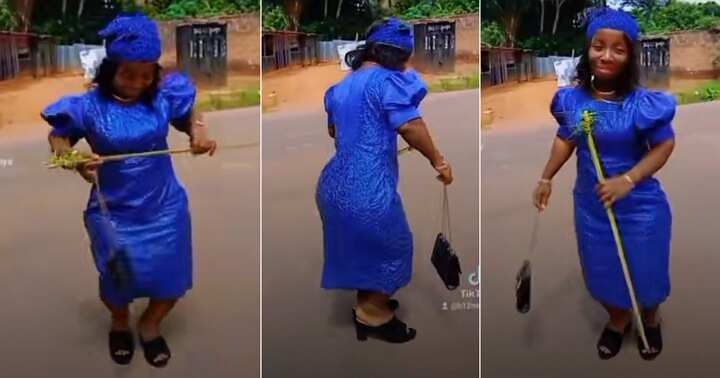 Lady dances to Igbo song