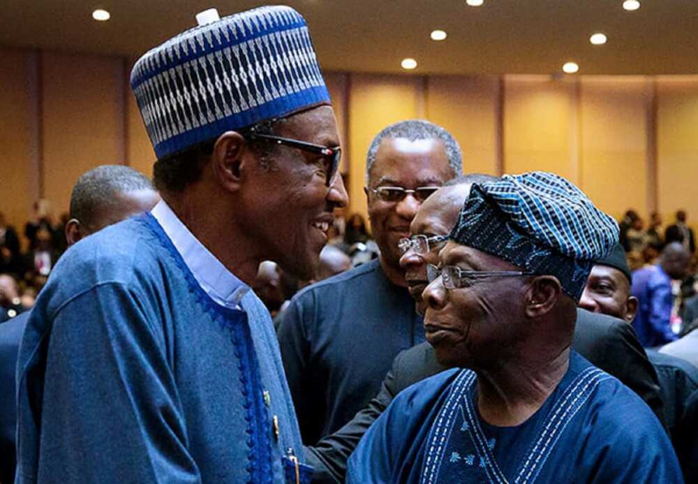 Baba Buhari da Obasanjo Baba Buhari da Obasanjo