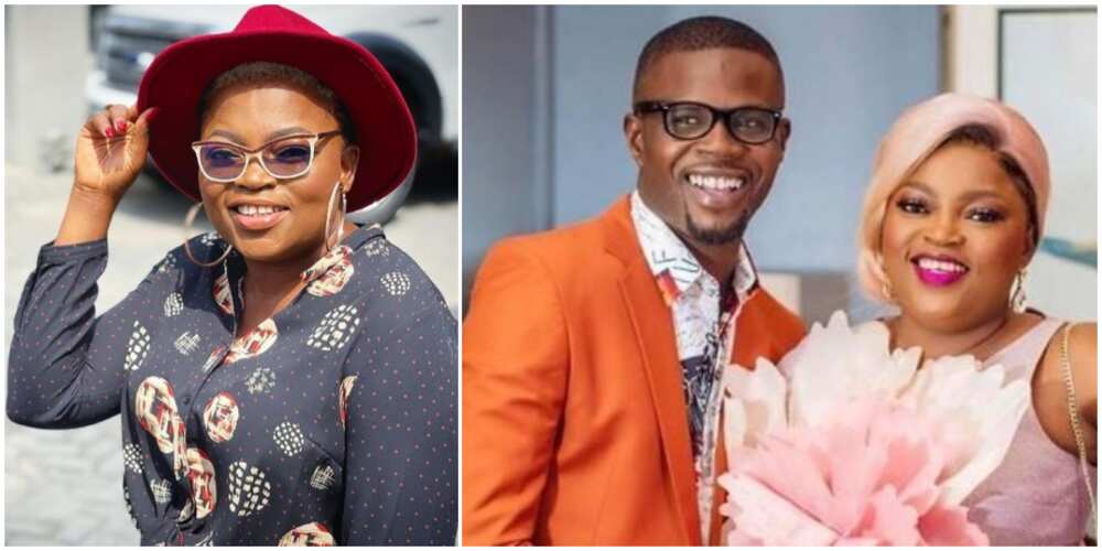 Thanks for always being positive: Funke Akindele-Bello showers hubby JJC with sweet words