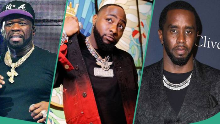 "50 Cent is funny": Davido trends online as he reacts to US rapper's saga with Diddy