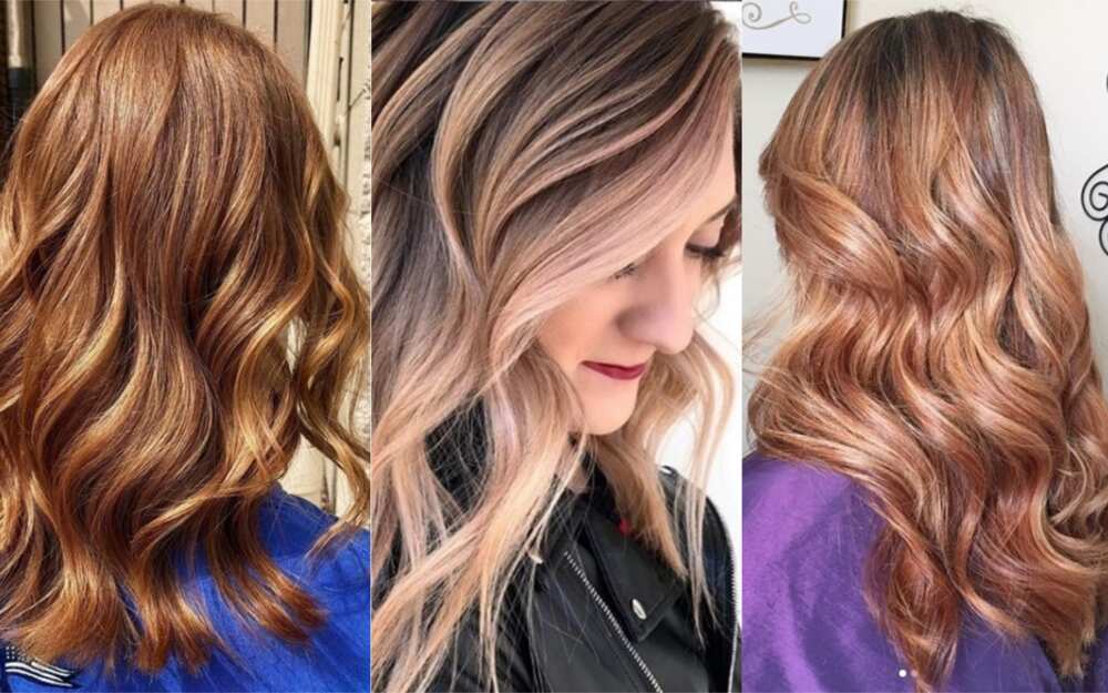 Strawberry blonde highlights