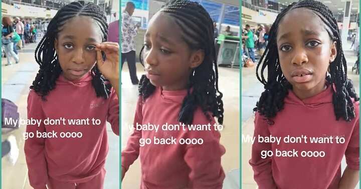 Watch video as little girl refuses to leave Nigeria, says she loves the country