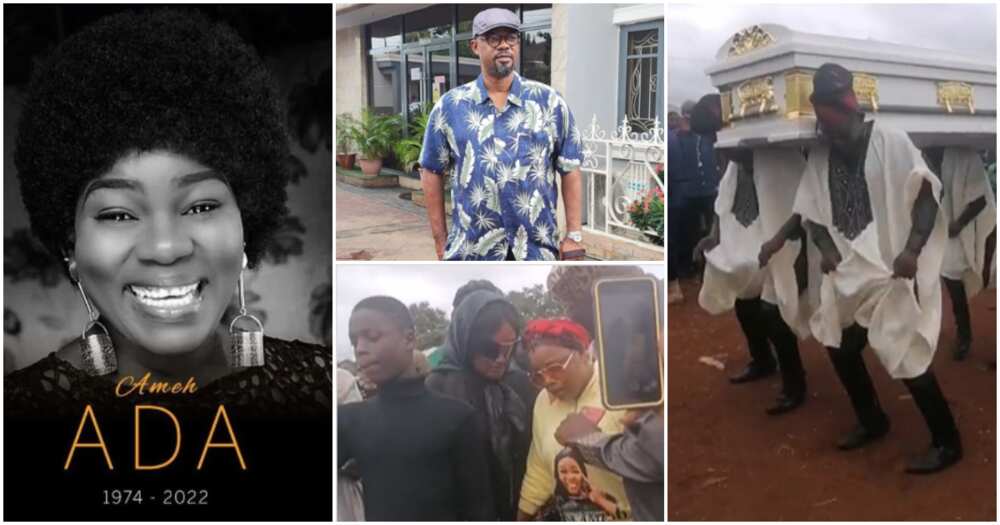 Photos from Ada Ameh's burial Charles Inojie and Empress Njamah Photos from Ada Ameh's burial Charles Inojie and Empress Njamah
