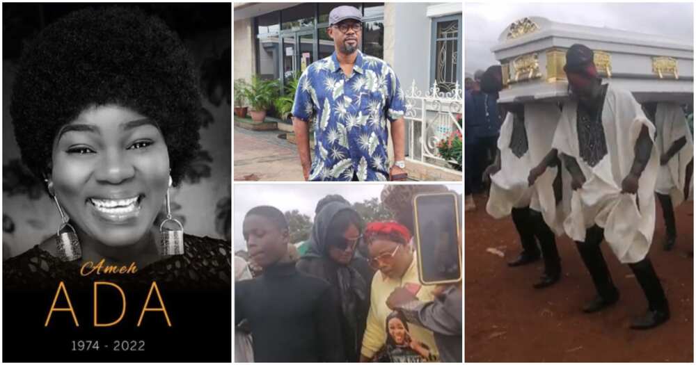 Photos from Ada Ameh's burial Charles Inojie and Empress Njamah