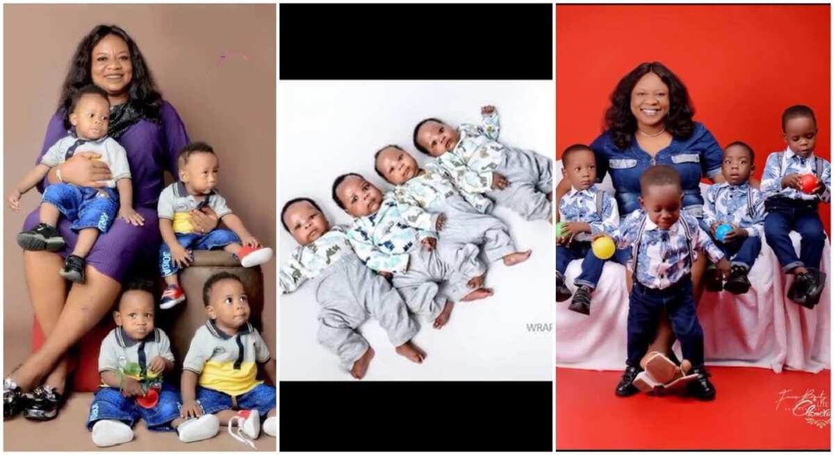 Video: Amazing blessing as mum gives birth to 4 children at once