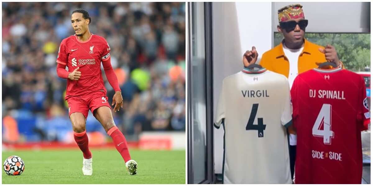 I'm framing this: DJ Spinall happy as Liverpool player Virgil Van Dijk sends him customised jerseys