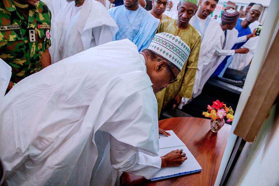 Buhari departs for Sokoto on condolence visit to late president Sahagari's family