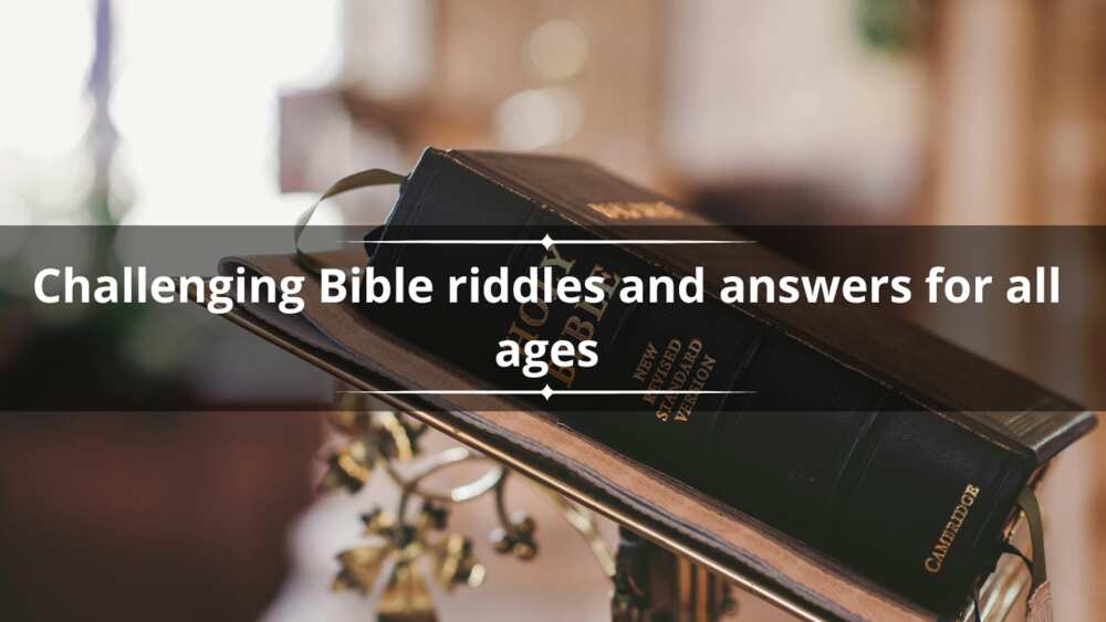Bible riddles