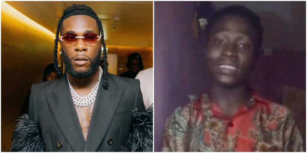 I've been wearing the same shirt since Burna Boy pushed me off stage, young man cries out