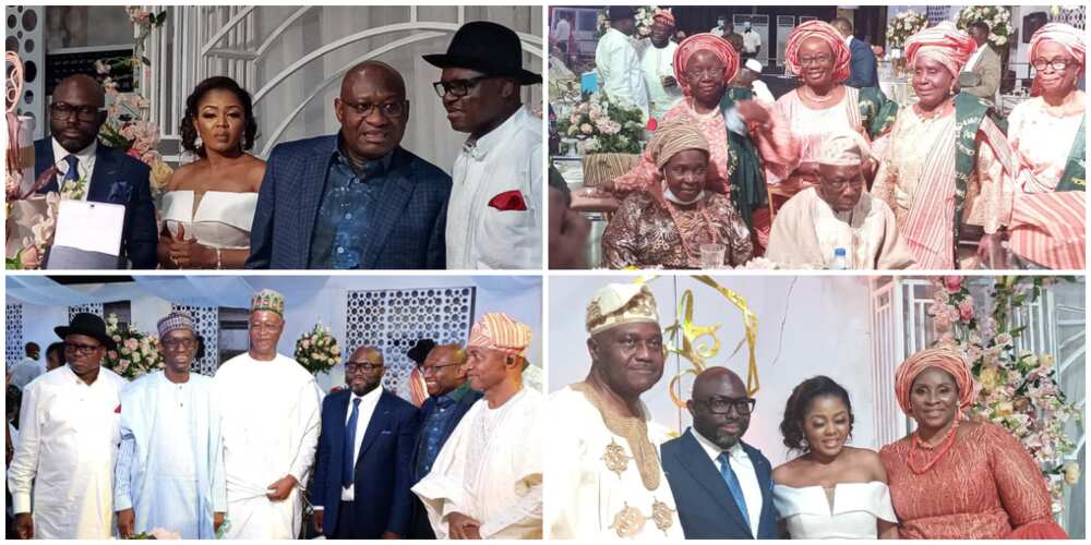 Photos, videos from wedding ceremony of ex-president Obasanjo's son