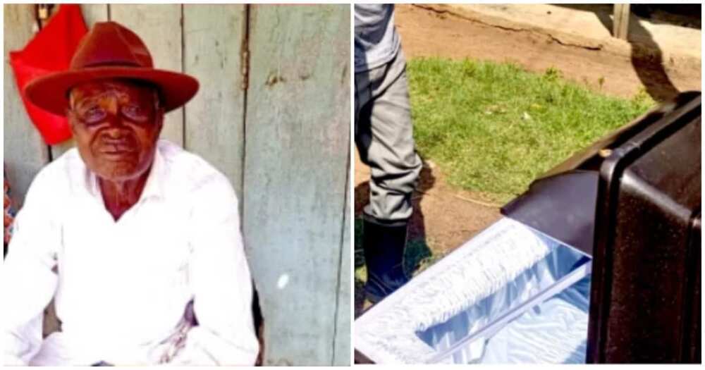 Alloise Otieng bought a coffin, Alloise Otieng’ Ominang’ombe, man plans his future burial, 3 coffins