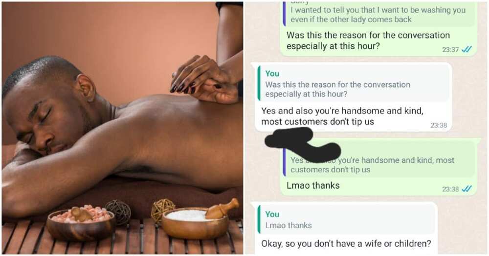 WhatsApp chats between Kenyan man and masseur