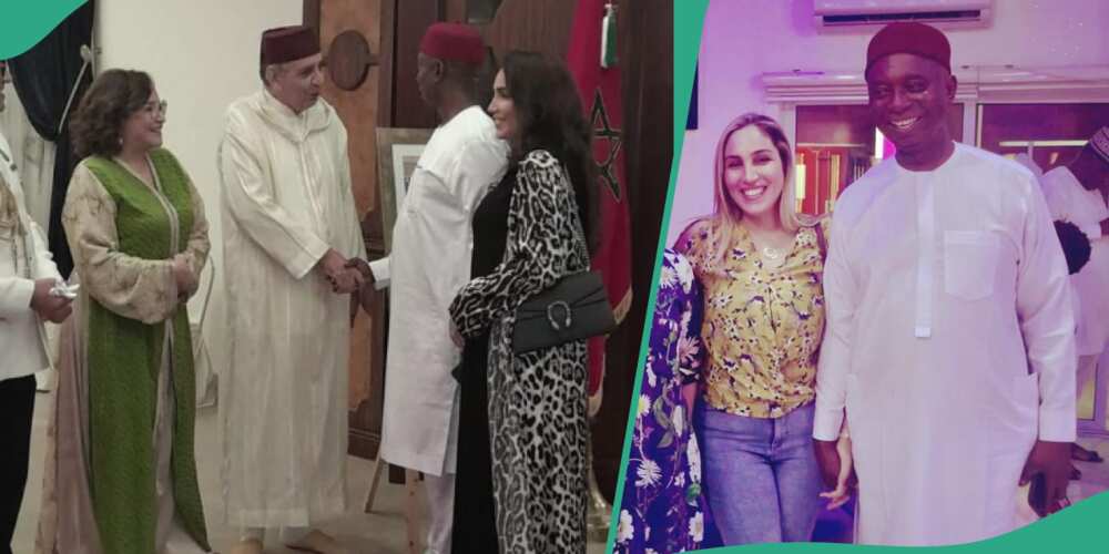 Regina Daniels: Ned Nwoko and Laila consult with King of Morocco.