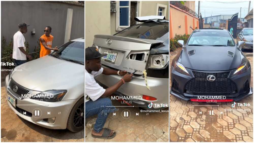 Car modification/man upgraded Lexus car. Car modification/man upgraded Lexus car.