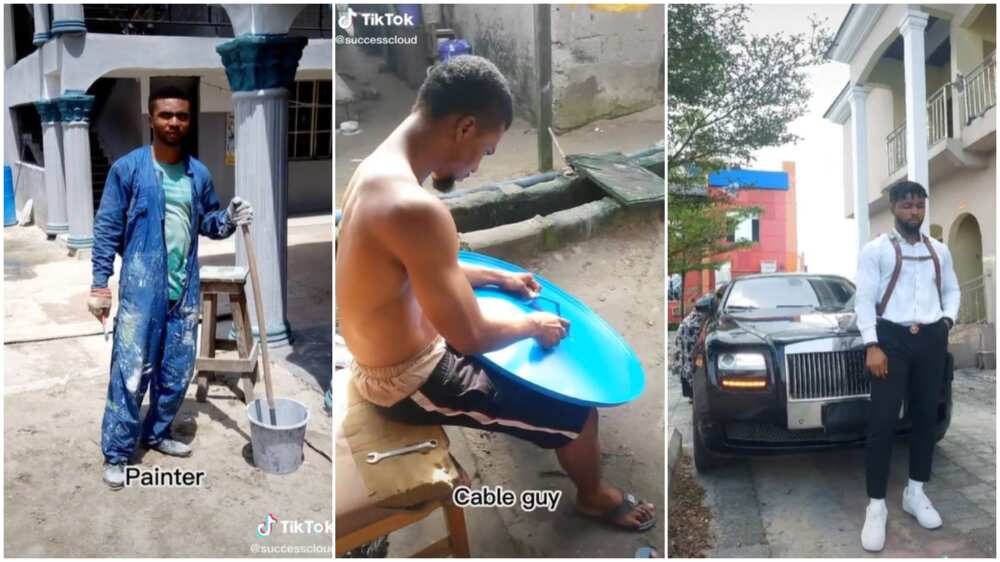 Working as a cleaner in Nigeria/surviving as a young man.