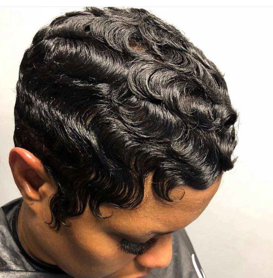 Curly pixie cut Curly pixie cut