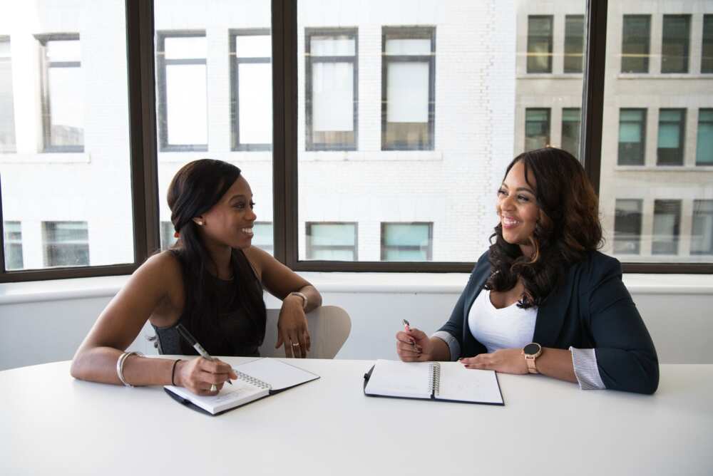 Two ladies at work