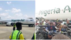 Real owner of Nigeria Air plane revealed after aircraft finally lands in Abuja