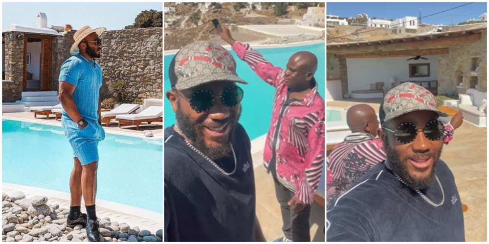 BBNaija's Kidd, dad Terry Waya vacation in Mykonos