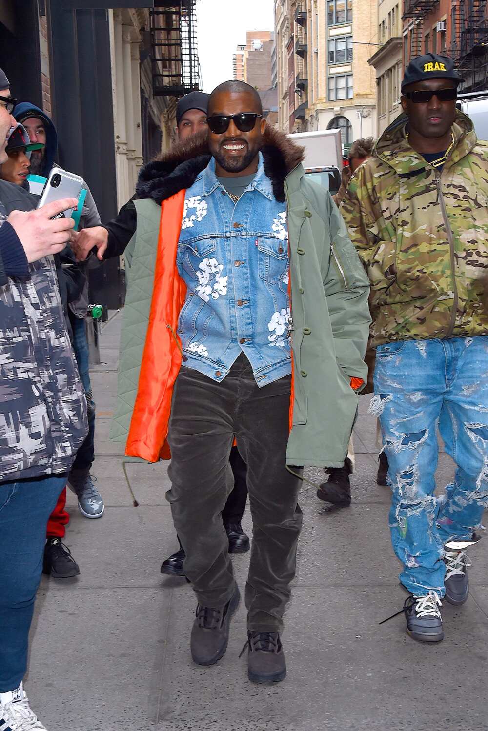 Kanye West vu à Manhattan le 5 février 2020 à New York. (Photo de Robert Kamau)