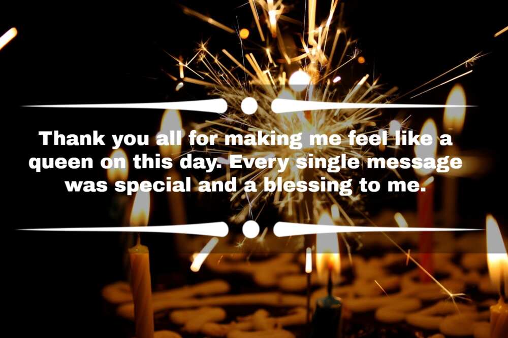 Thank you for all the birthday wishes Thank you for all the birthday wishes
