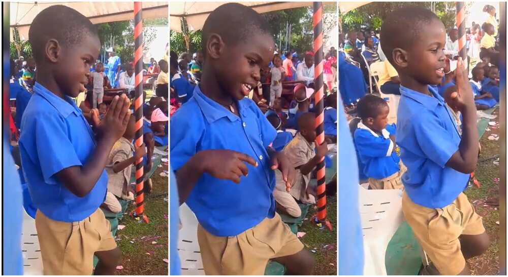Photos of a student dancing.